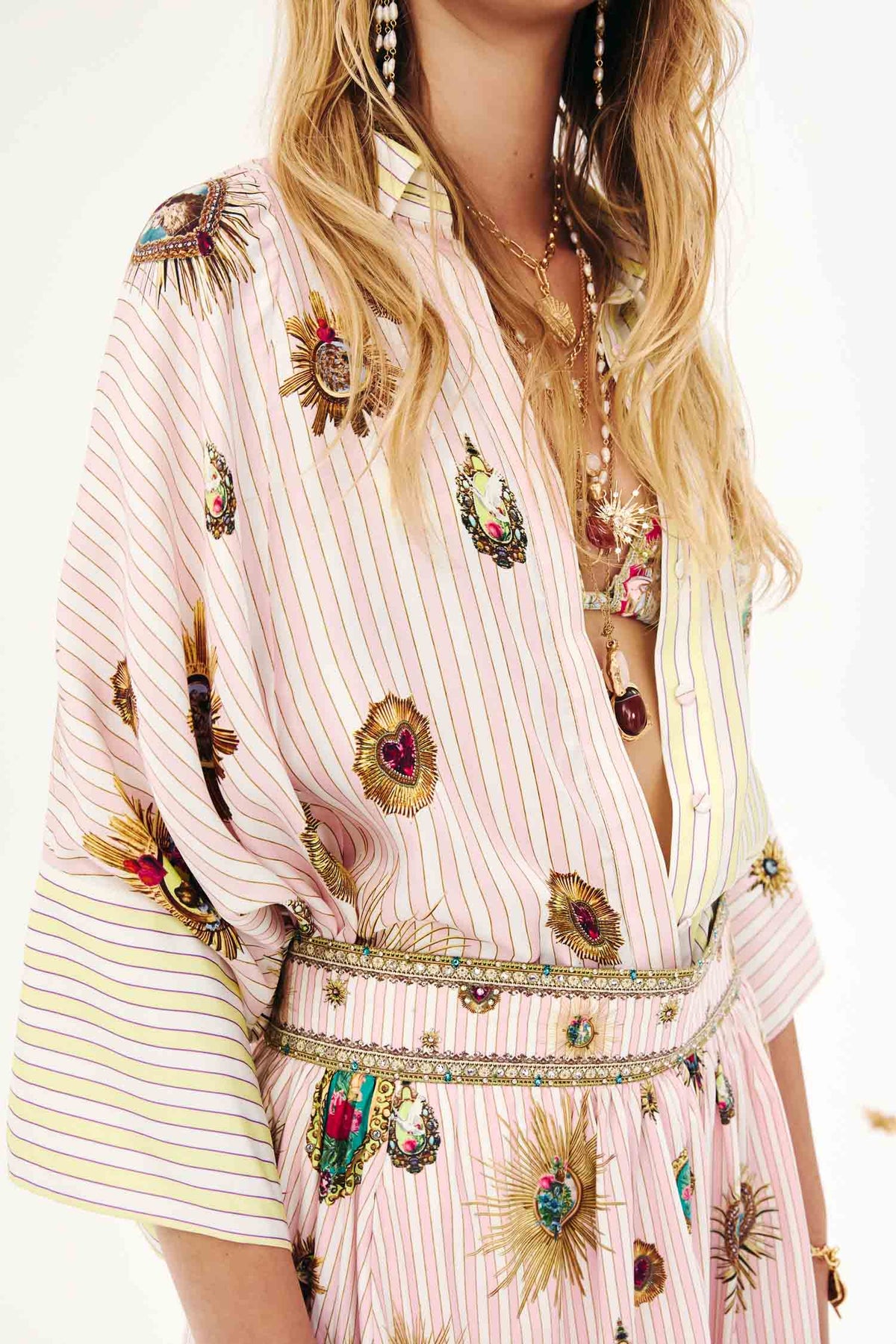 Batwing Shirt in Painted Prayers