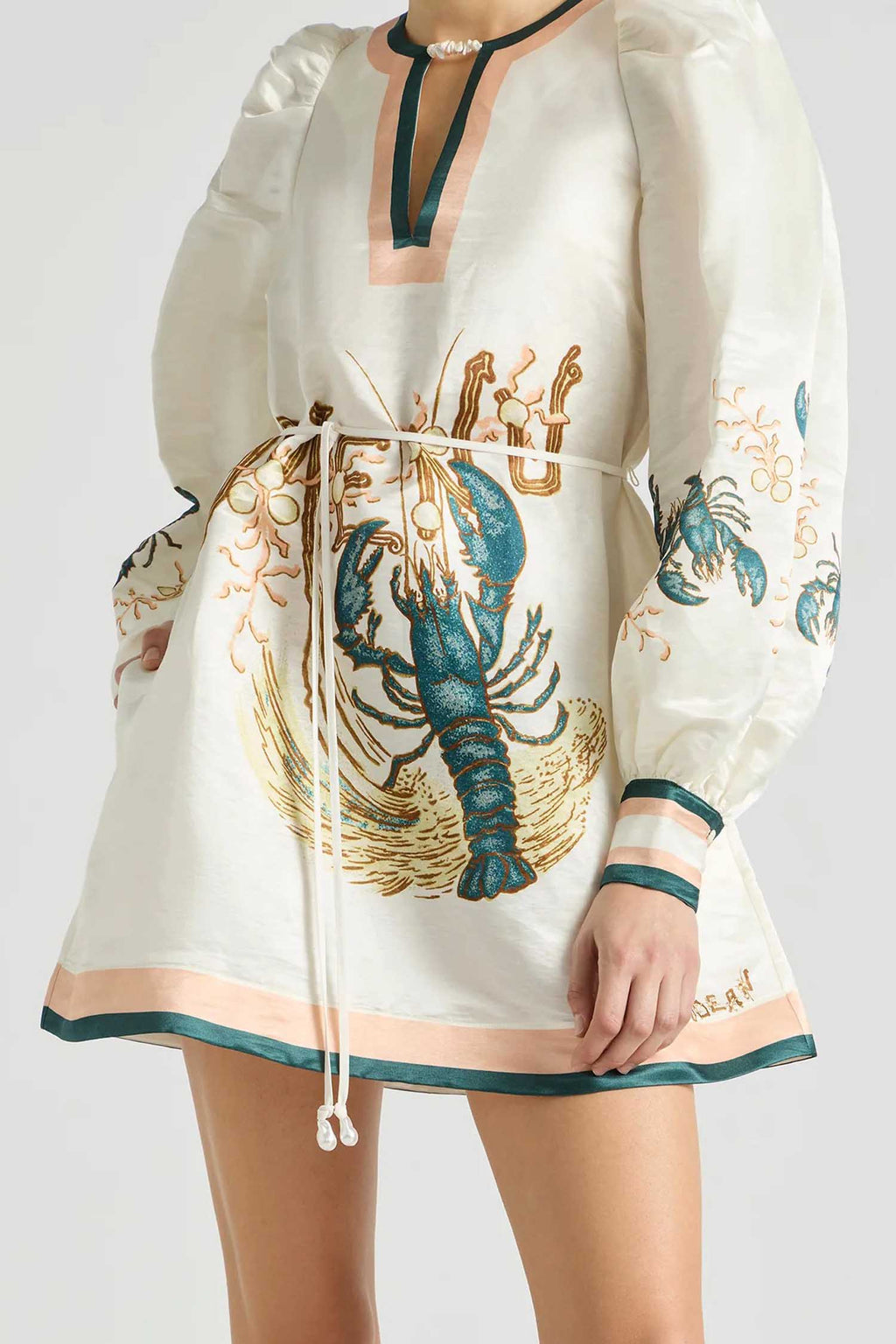 Beach Club Billow Shift Dress in Pearl | FINAL SALE