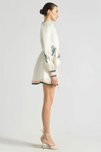 Beach Club Billow Shift Dress in Pearl | FINAL SALE