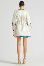 Beach Club Billow Shift Dress in Pearl | FINAL SALE