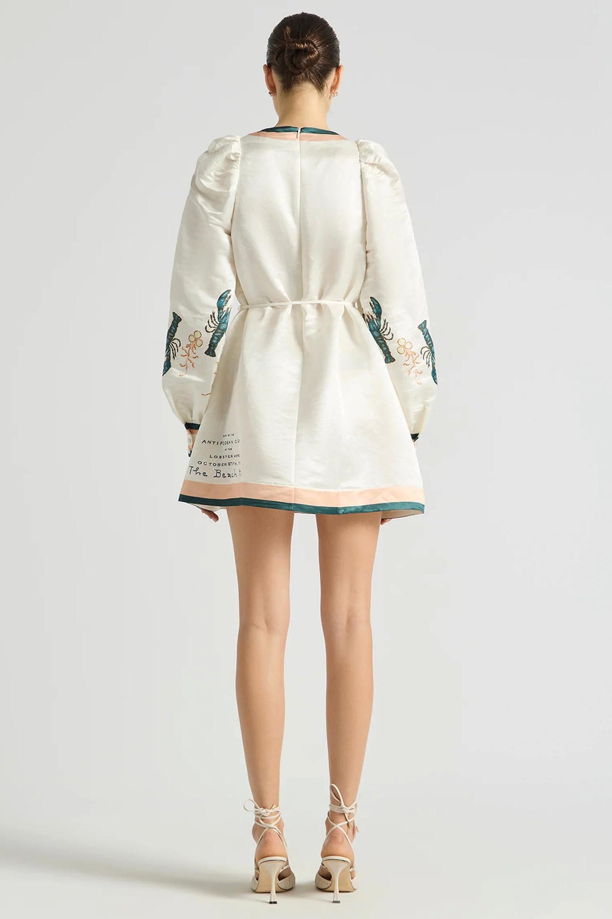 Beach Club Billow Shift Dress in Pearl | FINAL SALE
