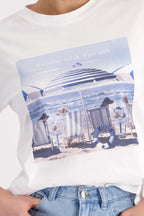 Beach Dogs T-Shirt in Cream