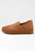 Becca Suede Sneakers in Light Choc
