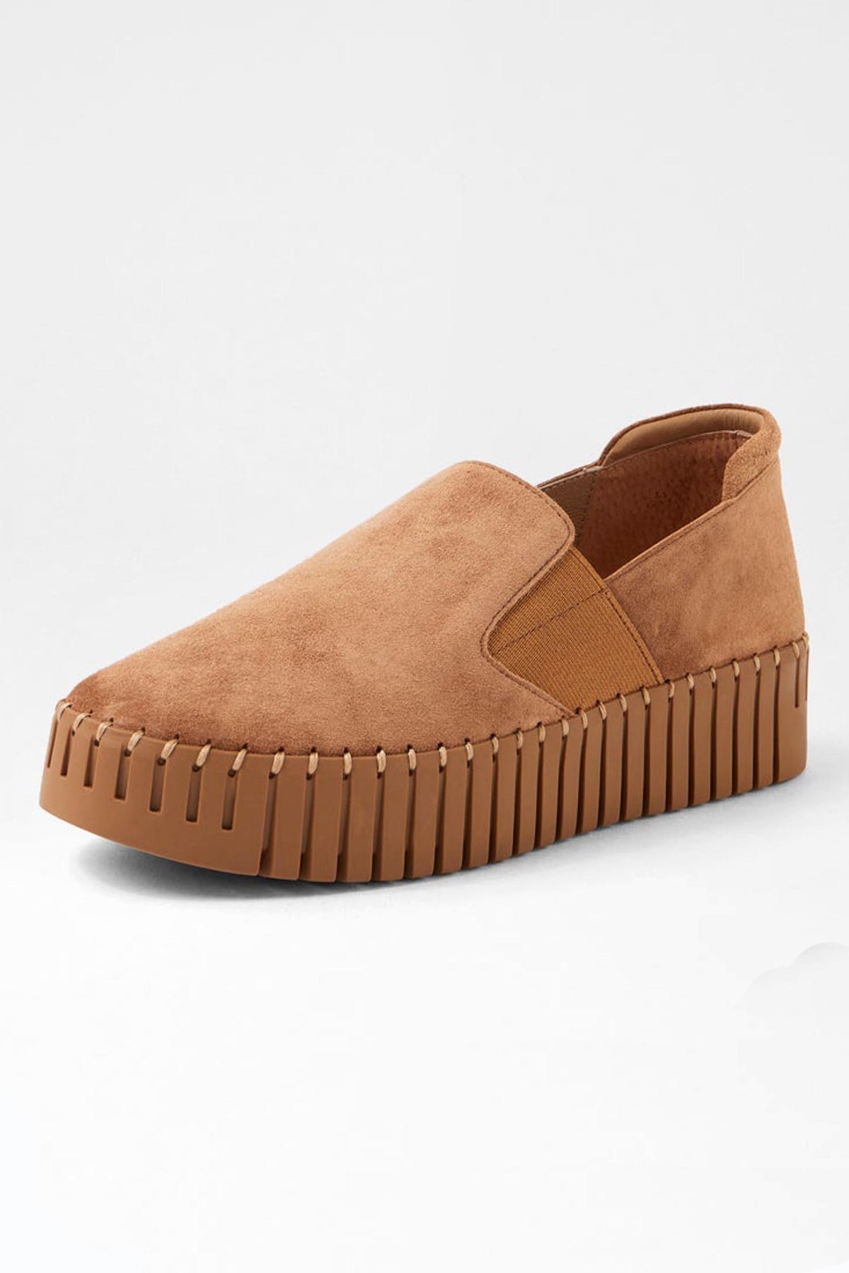 Becca Suede Sneakers in Light Choc