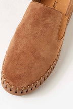 Becca Suede Sneakers in Light Choc