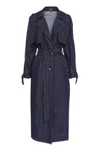 Bexley Trench Coat in Indigo | FINAL SALE