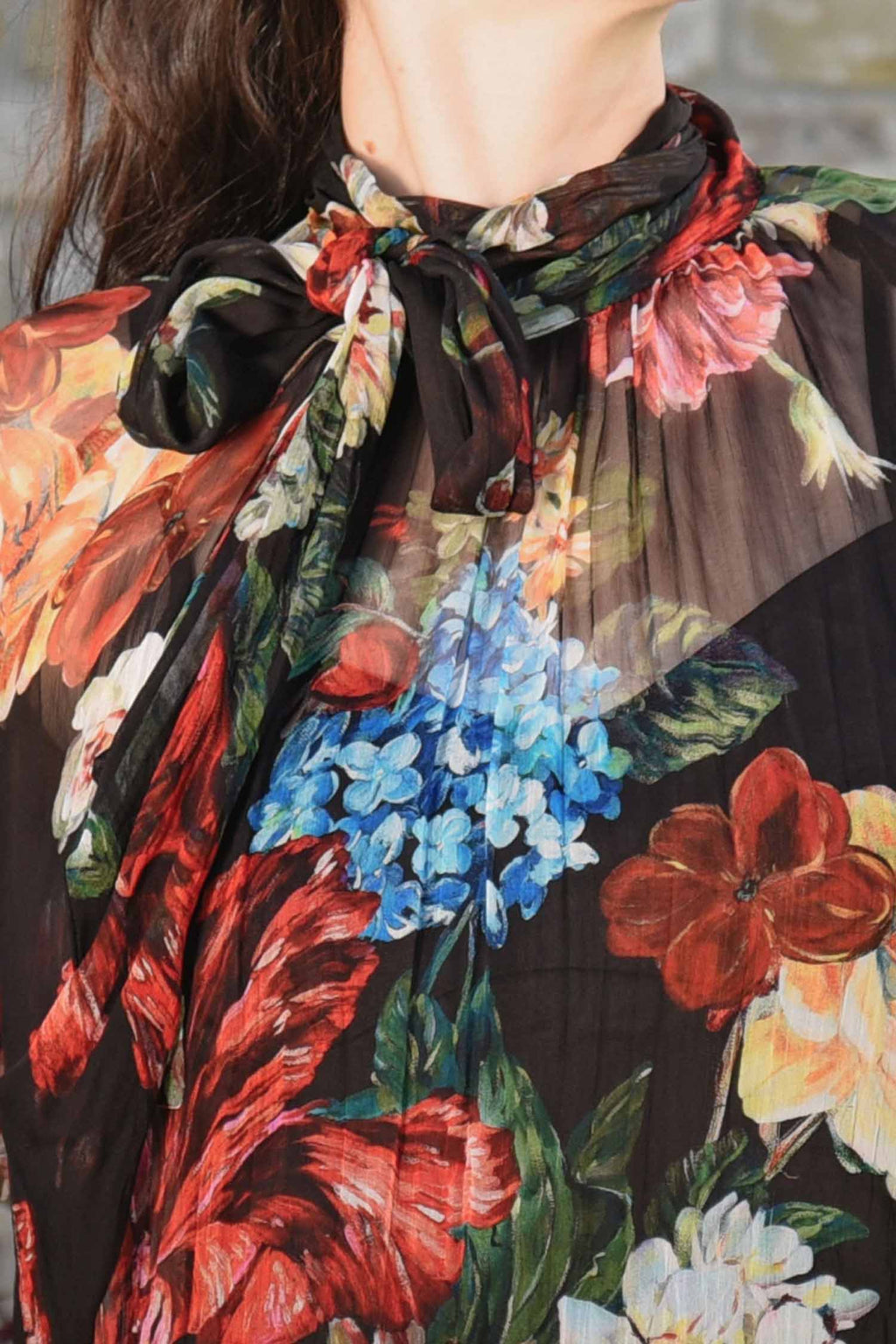 Black Of Beyond Blouse in Black Floral