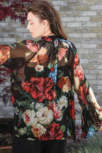 Black Of Beyond Blouse in Black Floral