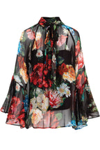 Black Of Beyond Blouse in Black Floral