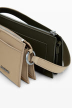Delta Nova Two-Tone Convertible Bag in Beige