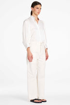 Blouson Shirt in Ivory