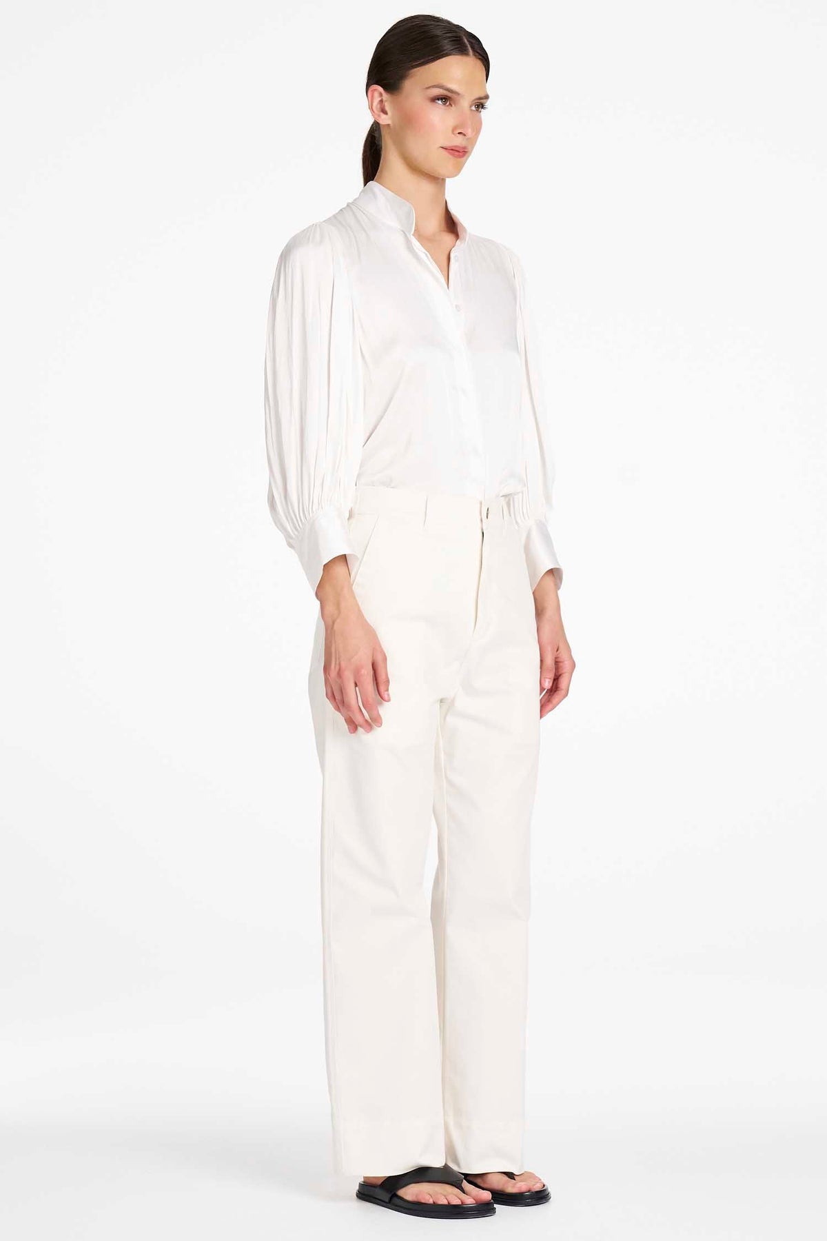 Blouson Shirt in Ivory