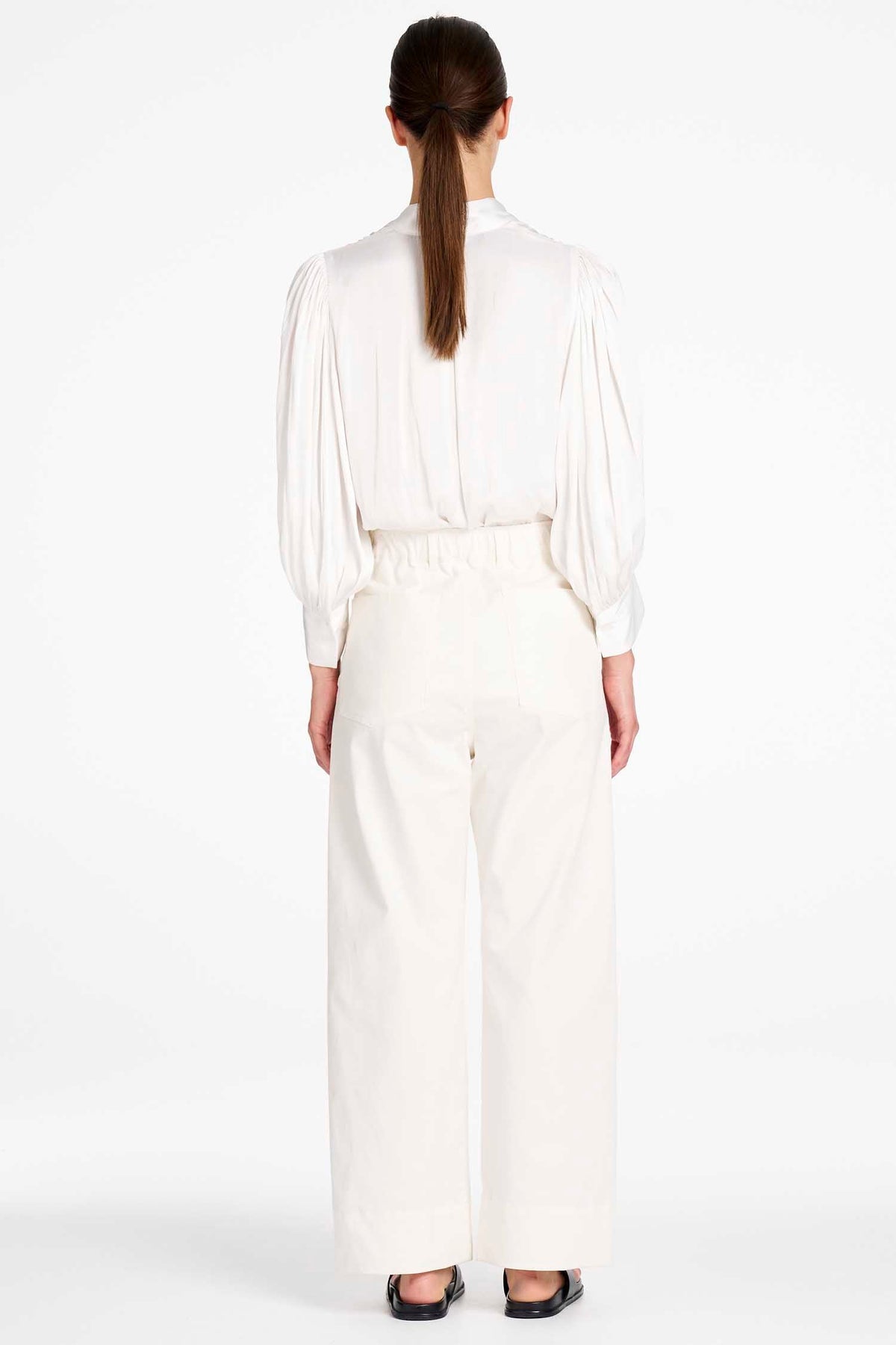 Blouson Shirt in Ivory