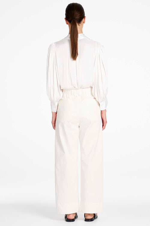 Blouson Shirt in Ivory