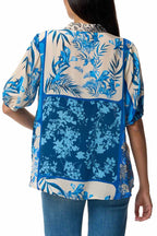 Blue Stitch Steph Button Up Shirt