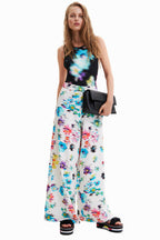 Blurry Flowers Maxi Wide Leg Pants | FINAL SALE