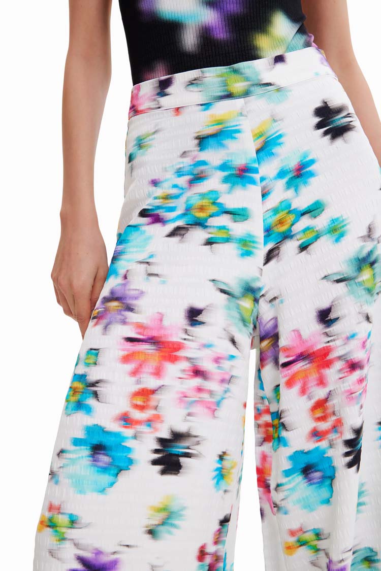 Blurry Flowers Maxi Wide Leg Pants | FINAL SALE
