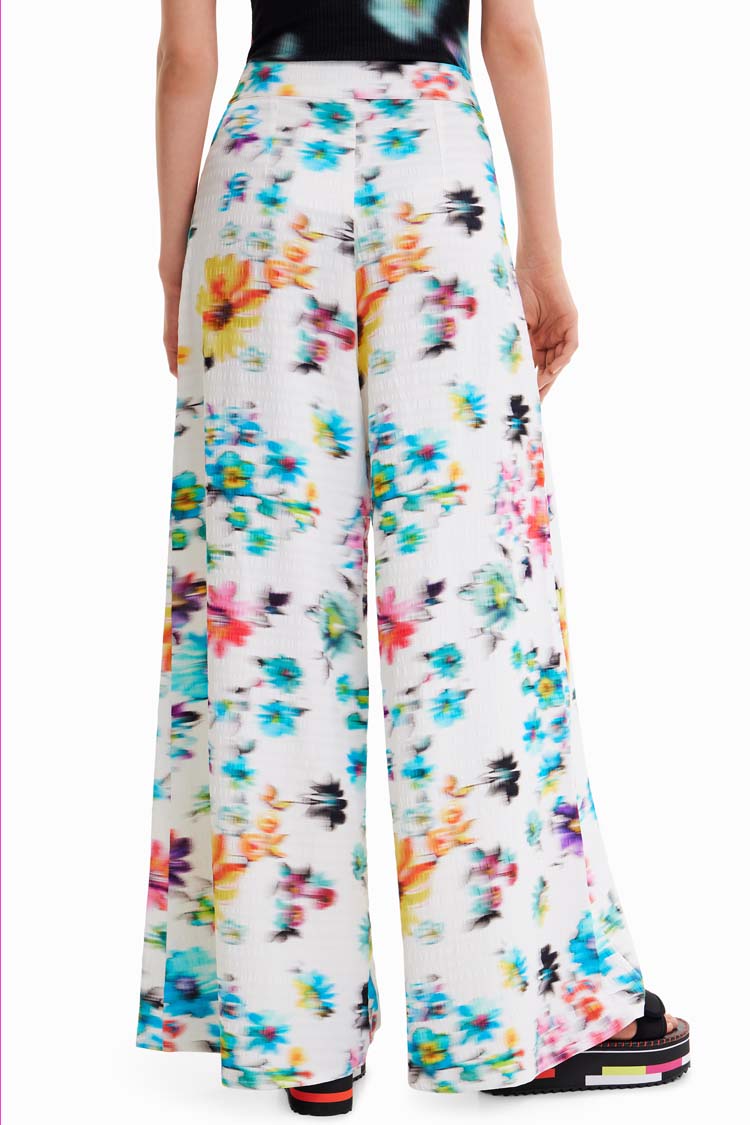 Blurry Flowers Maxi Wide Leg Pants | FINAL SALE