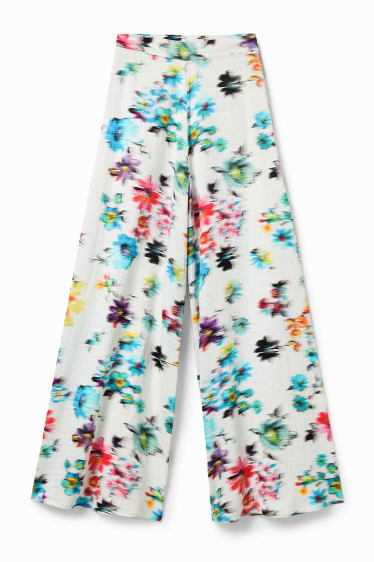 Blurry Flowers Maxi Wide Leg Pants | FINAL SALE