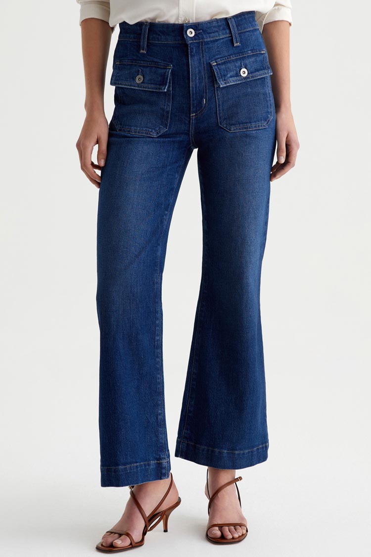 Bonnie Mid-Rise Relaxed Flare Jeans - Shallow