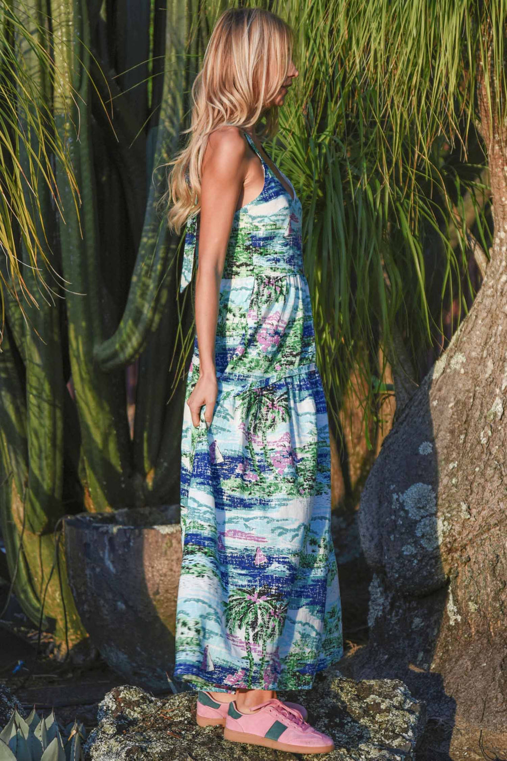 Bow-Nanza Dress in Blue | FINAL SALE