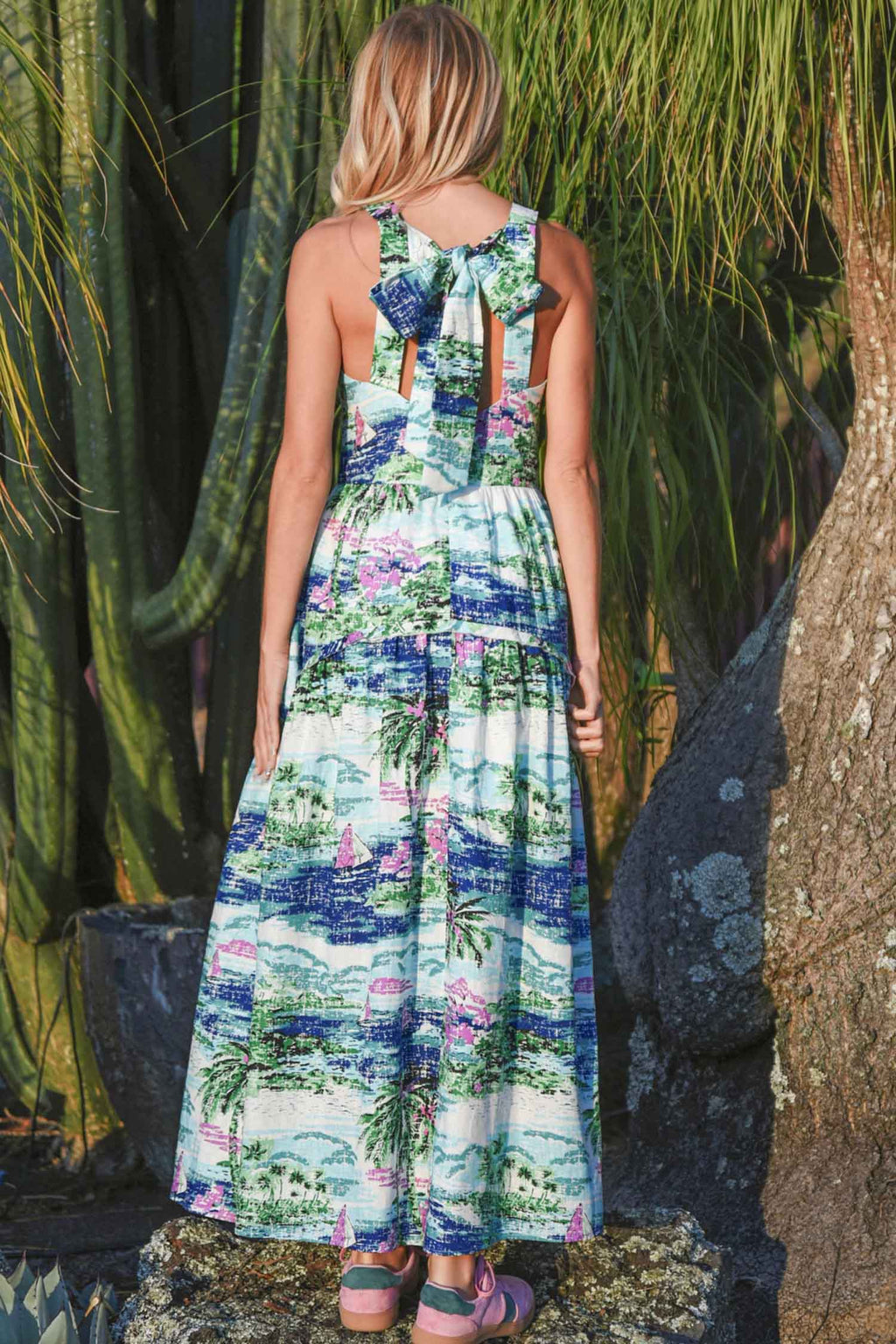 Bow-Nanza Dress in Blue | FINAL SALE