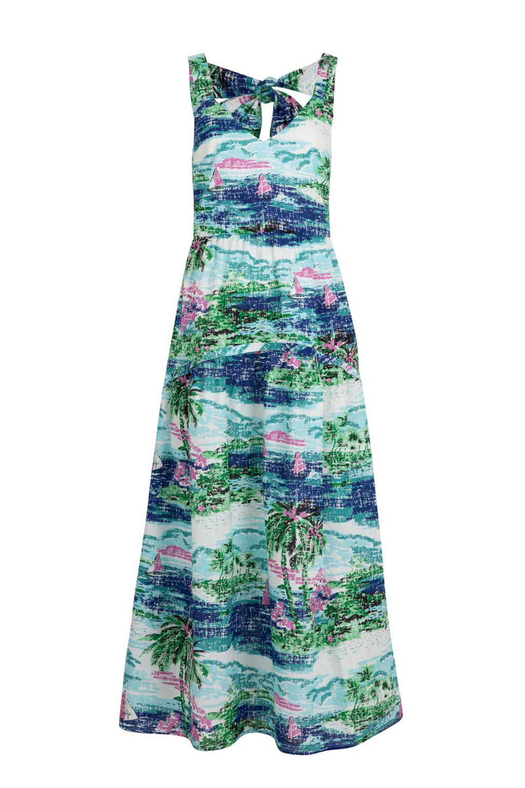 Bow-Nanza Dress in Blue | FINAL SALE