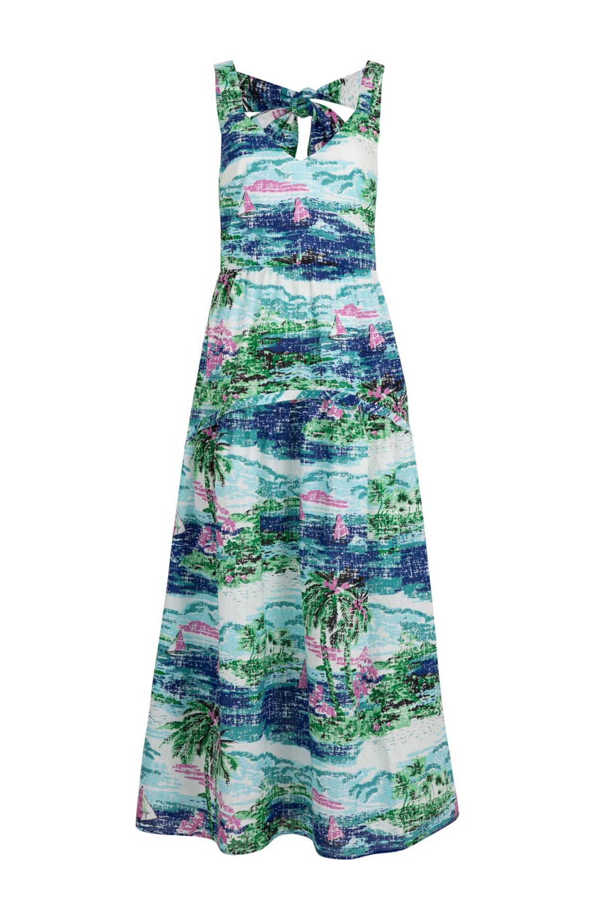 Bow-Nanza Dress in Blue | FINAL SALE