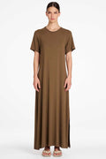Box T Dress in Umber