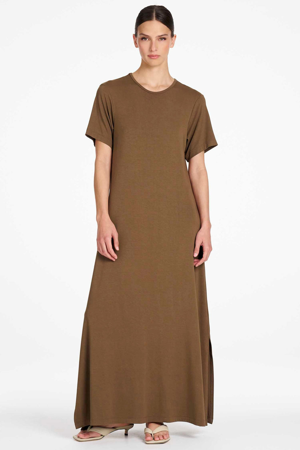 Box T Dress in Umber