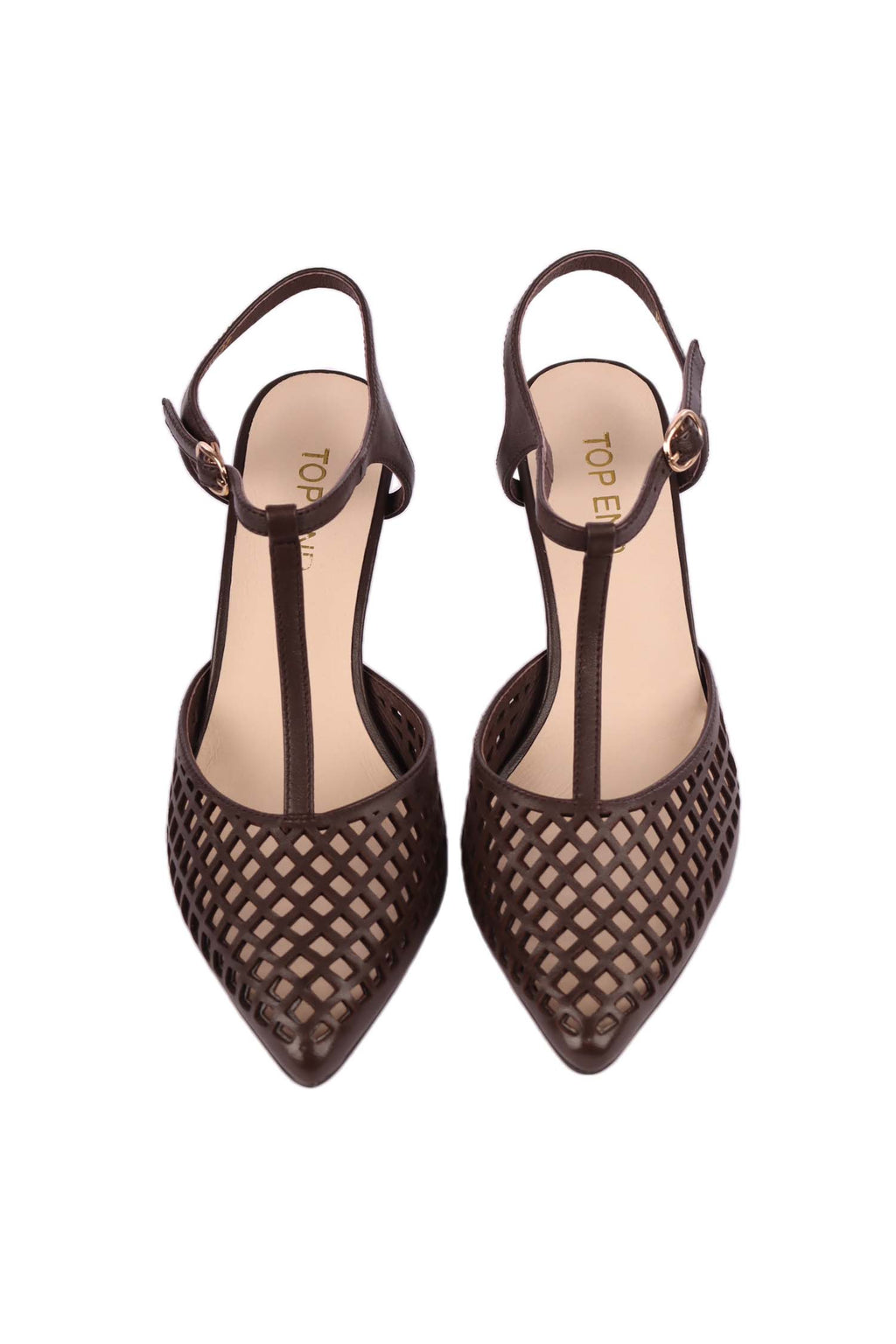 Brenn Leather Heel in Choc