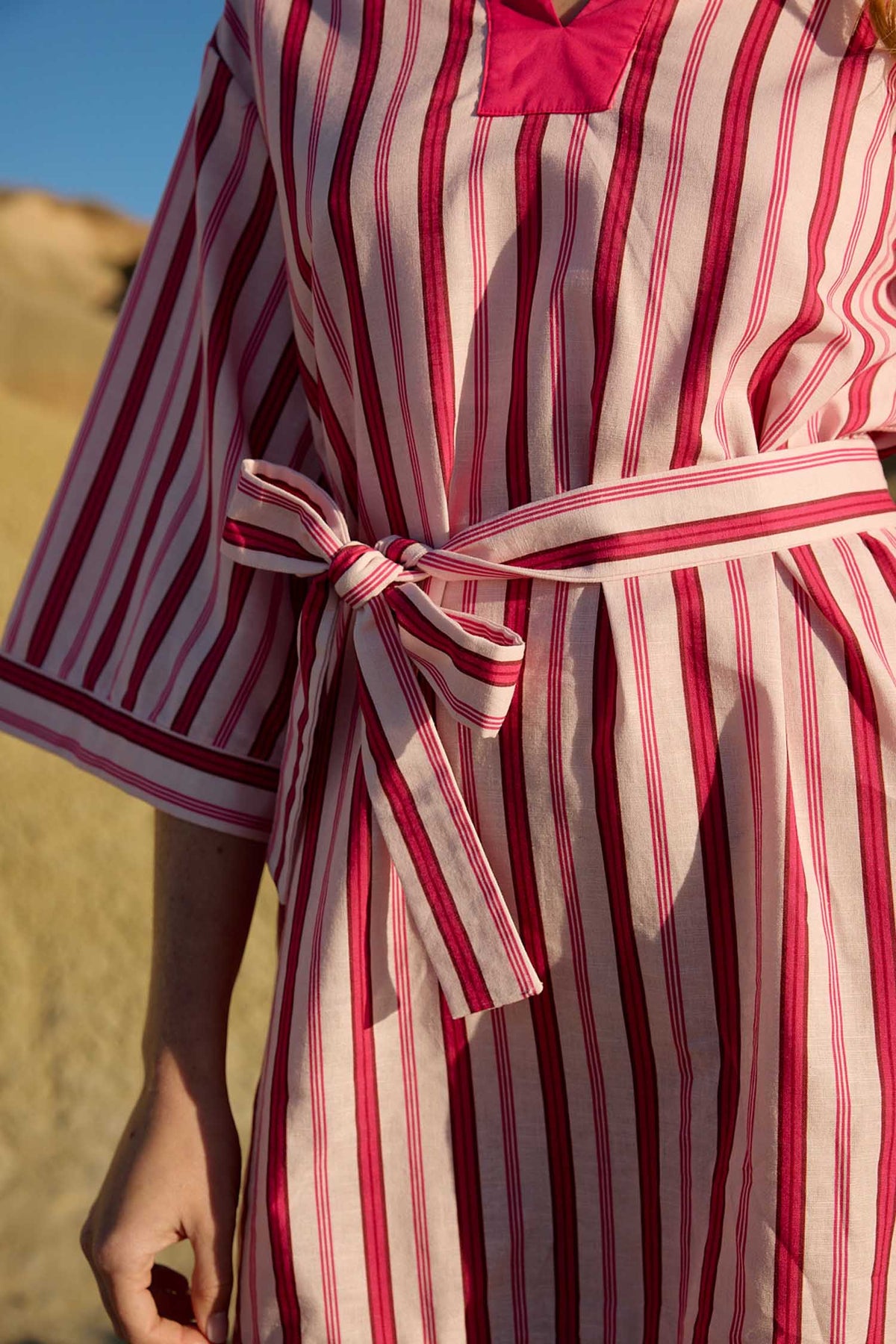 Bridget Mini Dress in Icing Stripe