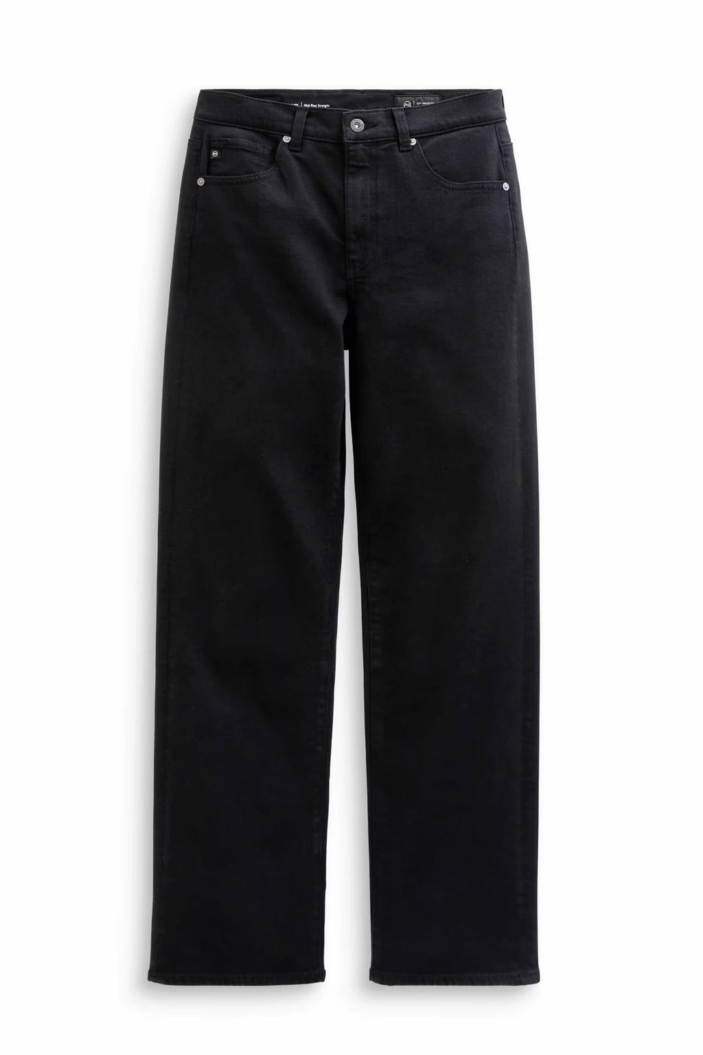 Brinley Mid-rise Straight Leg Jeans - Super Black