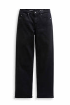 Brinley Mid-rise Straight Leg Jeans - Super Black