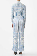 Button Front Lounge Pant in The Hum of the Alhambra