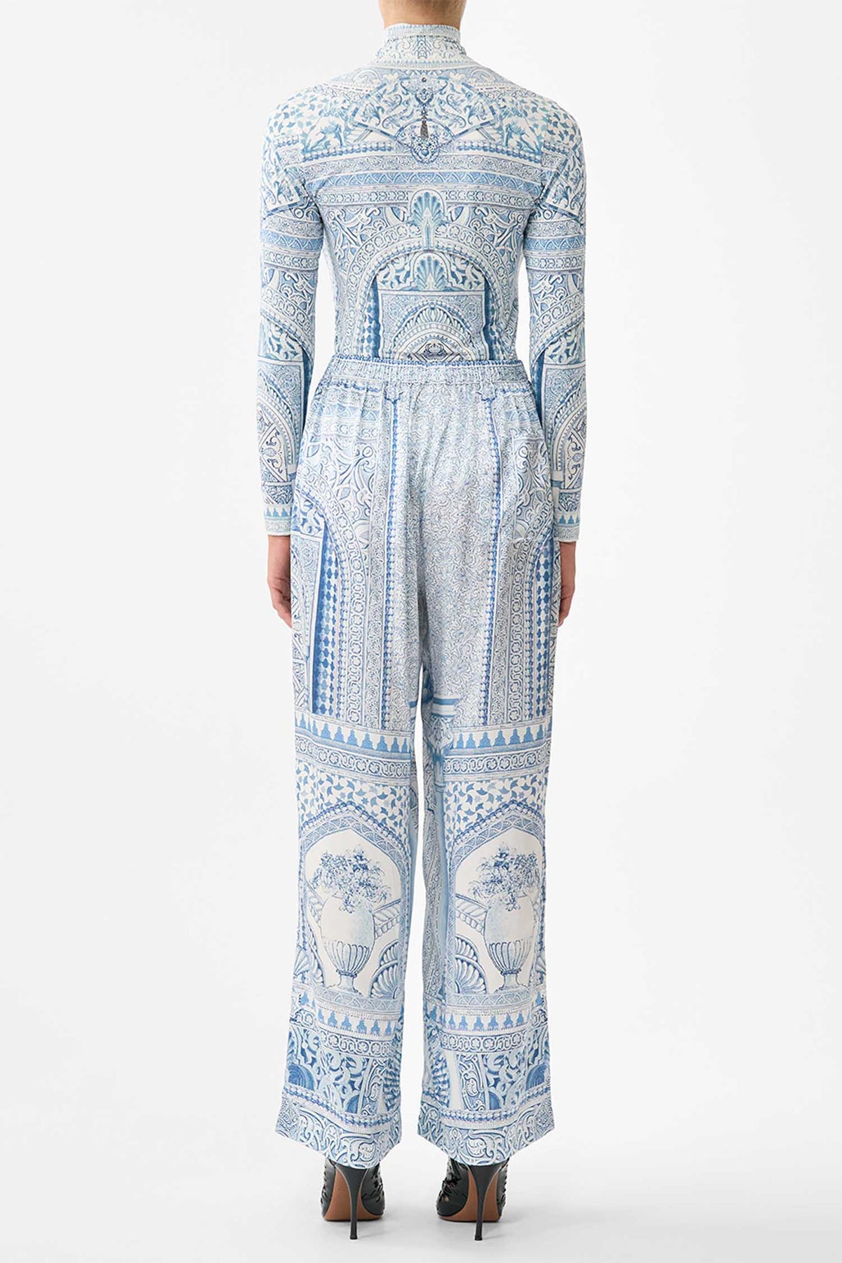 Button Front Lounge Pant in The Hum of the Alhambra