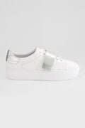 Camberly Foil Leather Sneakers | FINAL SALE