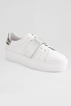 Camberly Foil Leather Sneakers | FINAL SALE