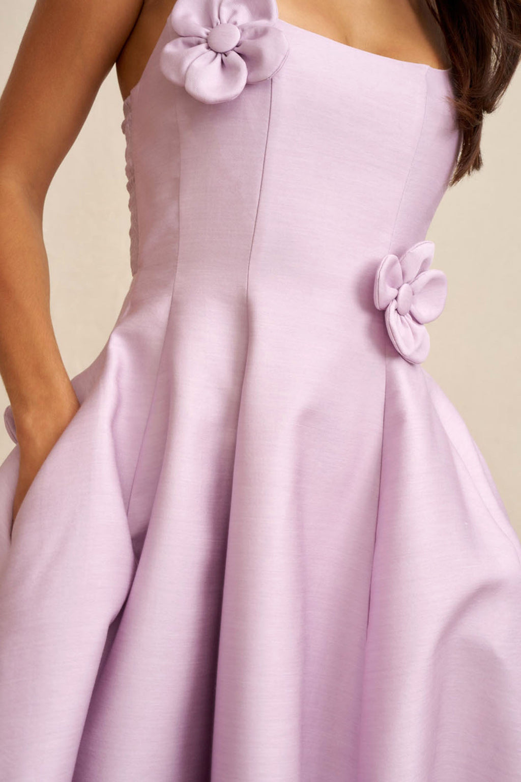 Camellia Strapless Dress in Pink