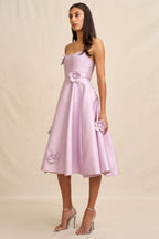 Camellia Strapless Dress in Pink