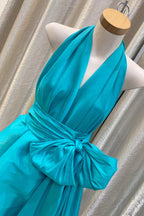Cameo Bubble Gown in Aqua Taffeta