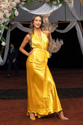 Cameo Dress in Sunflower | Satin