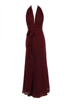 Cameo in Burgundy | Poly Georgette Dresses Lucy Laurita - Leiela 