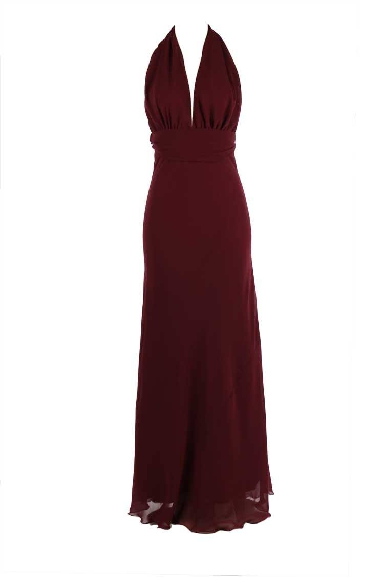 Cameo in Burgundy | Poly Georgette Dresses Lucy Laurita - Leiela 