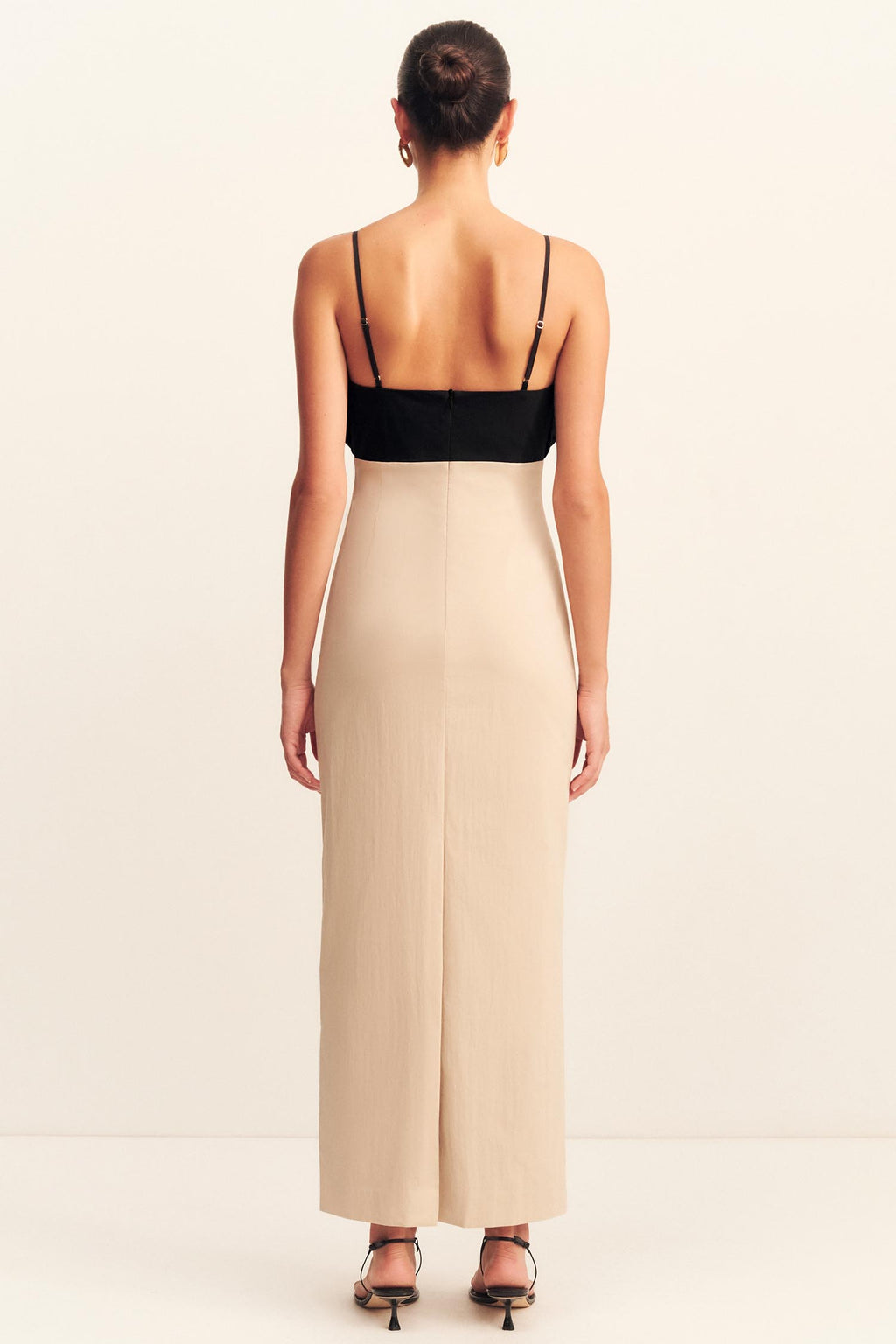 Campbell Bubble Bodice Midi Dress in Oat Milk | FINAL SALE