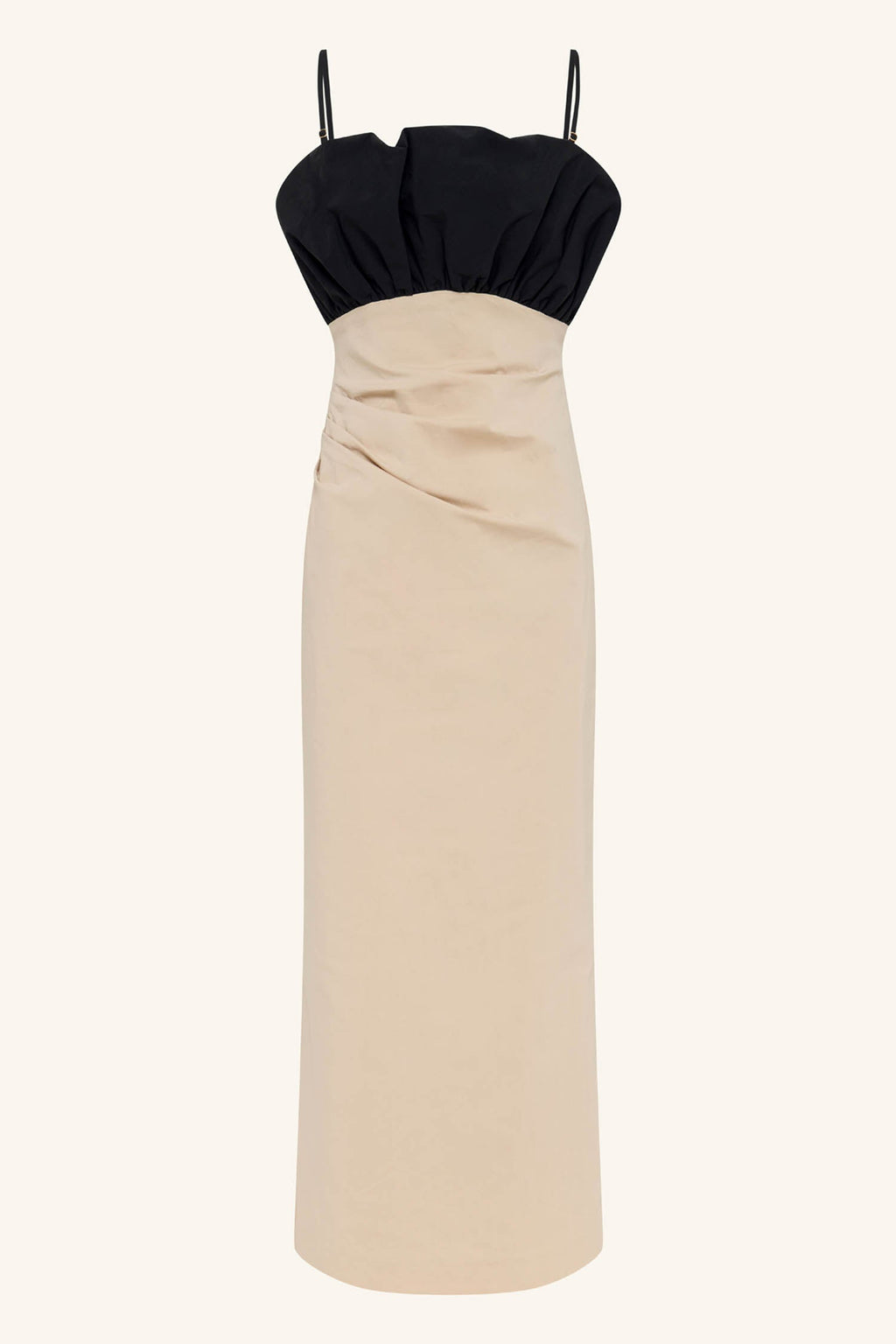 Campbell Bubble Bodice Midi Dress in Oat Milk | FINAL SALE