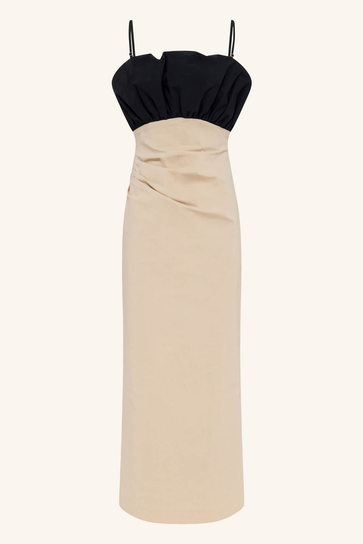 Campbell Bubble Bodice Midi Dress in Oat Milk | FINAL SALE
