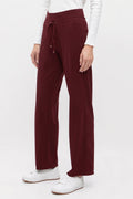 Candice Straight Pant in Burgundy