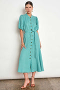 Cascade Dress in Pistachio
