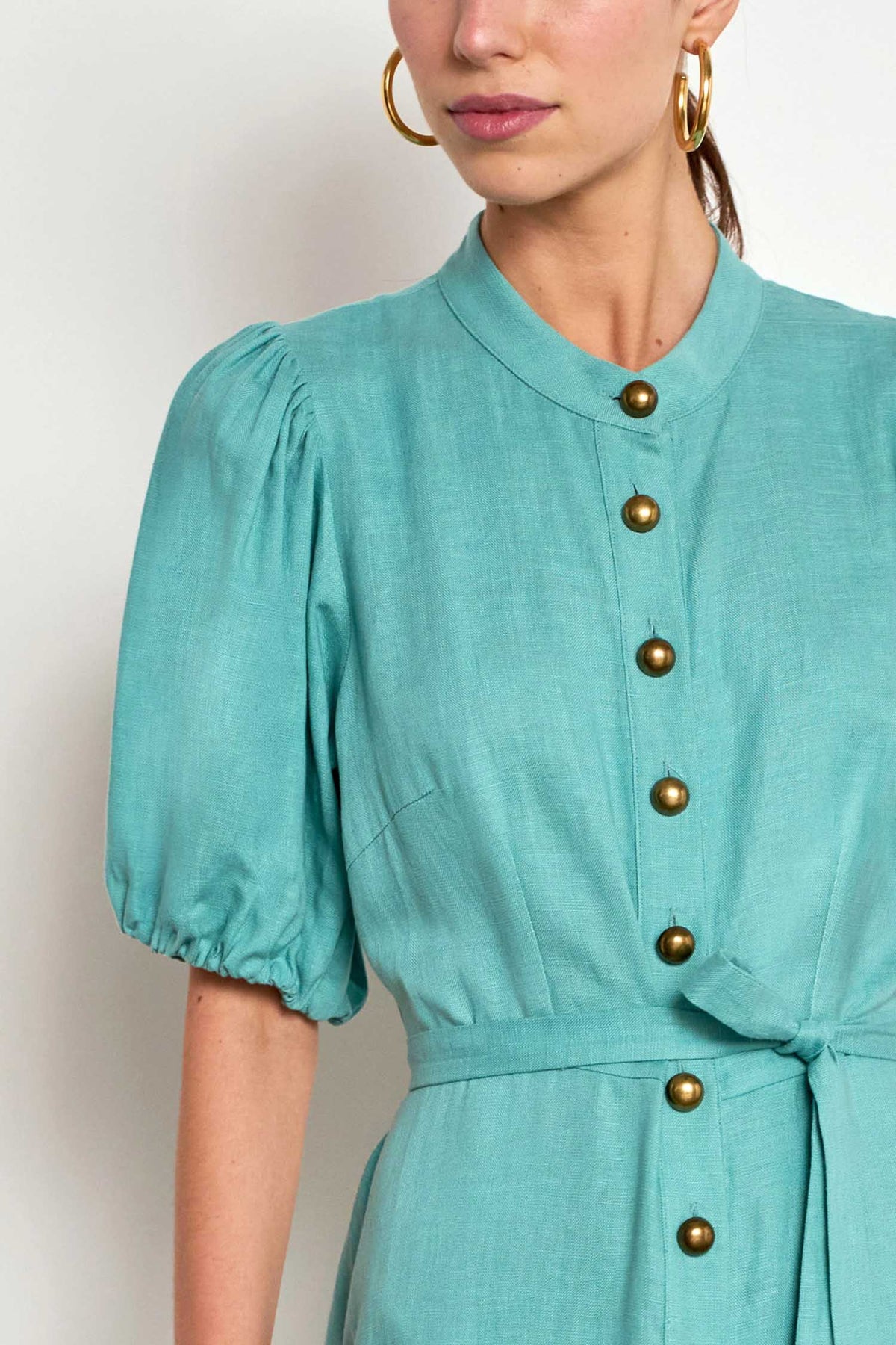 Cascade Dress in Pistachio
